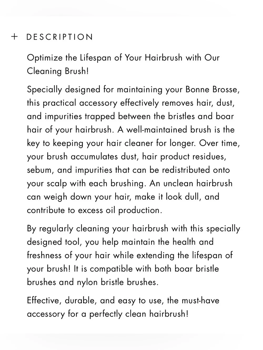 La Bonne Brosse Brush and Brush Cleaner Set
